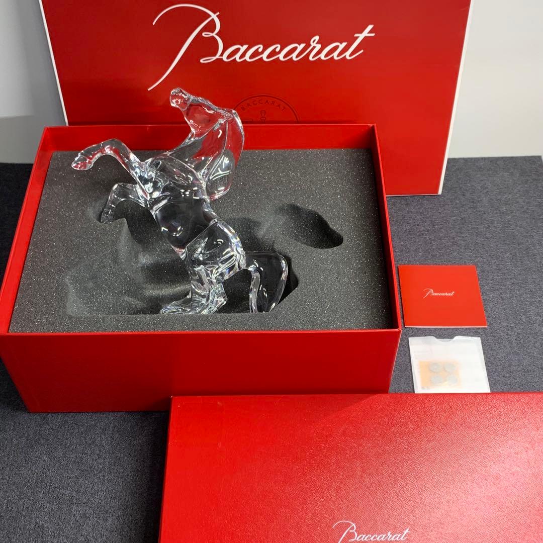 ⭐️美品⭐️バカラ⭐️馬の彫刻⭐️クリスタル⭐️いななく馬⭐️高級オブジェ⭐️フランス製⭐️希少
