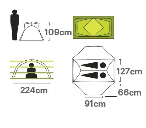 未使用！NEMO ニーモ ダガーオズモ2P NM-DGROS-2P