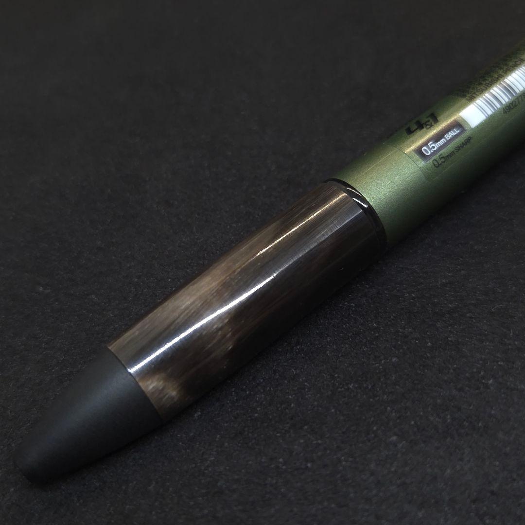 No.152ジェットストリームダークグリーン4&1カスタム水牛の角芯持ち仕様