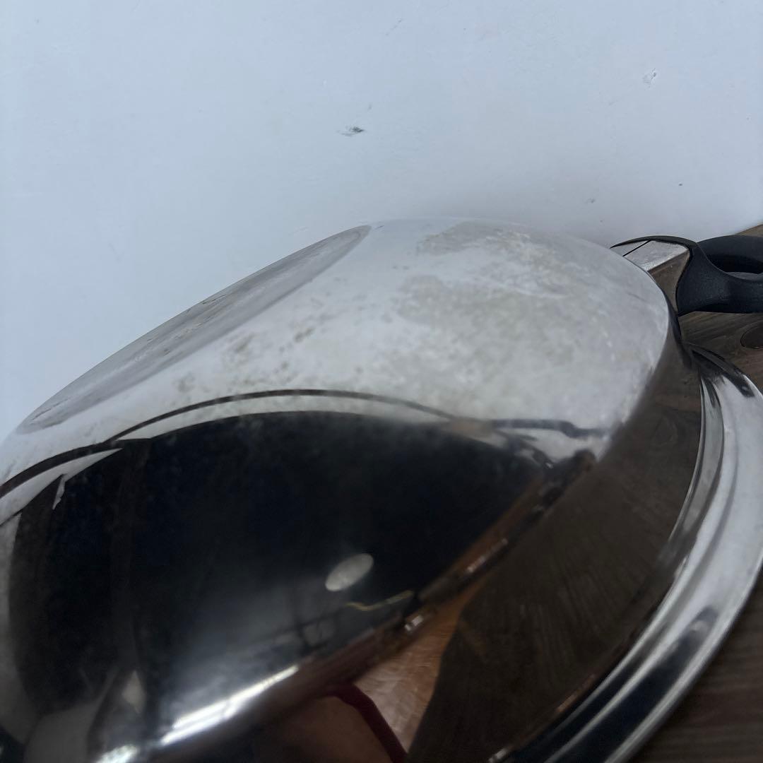 amway ウォック 鍋 ステンレス 多重 無水 アムウェイ 中華鍋 クイーン