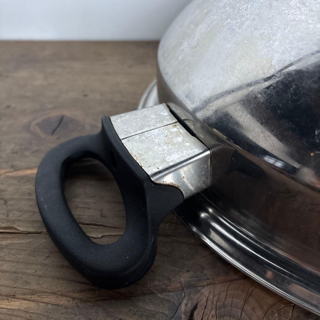 amway ウォック 鍋 ステンレス 多重 無水 アムウェイ 中華鍋 クイーン