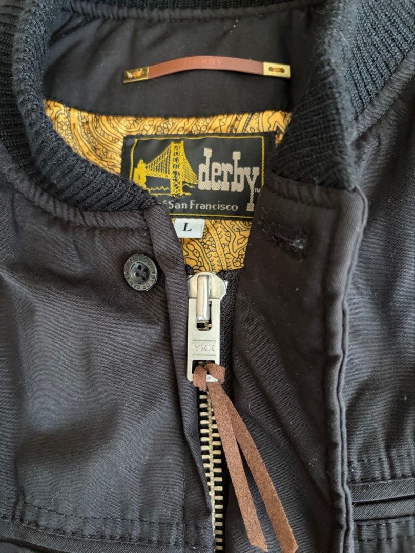 同型キムタク着 23AW ダービーオブサンフランシスコ ベスト 300 黒L美品