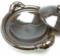 値下げ　新品　土鍋　圡楽窯　黒鍋　尺（３～４人用）10号　土楽