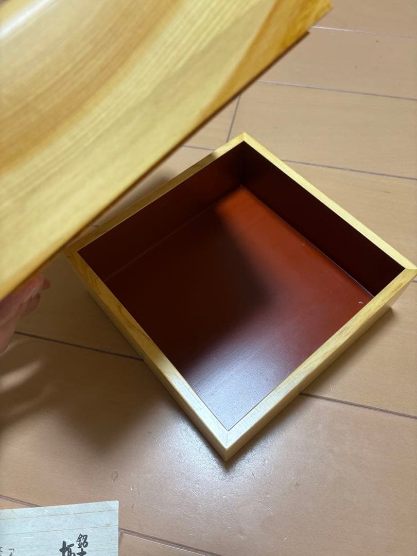 重箱 銘木木曽ひのき 趣味の工芸 天然木木曽桧 新品未使用品 高級品 おせち最適