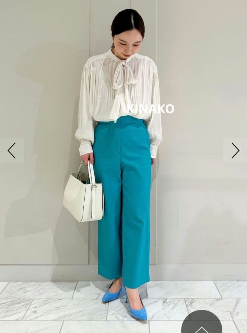 フローツイル ワイドボウタイブラウス