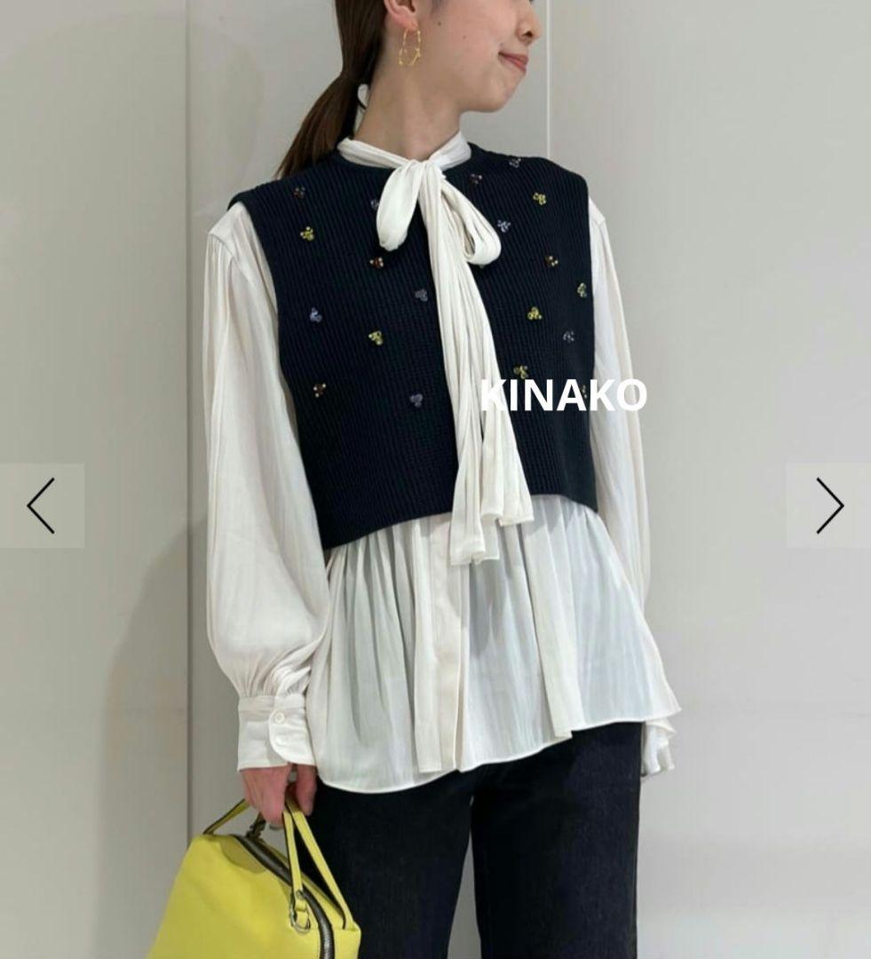 フローツイル ワイドボウタイブラウス