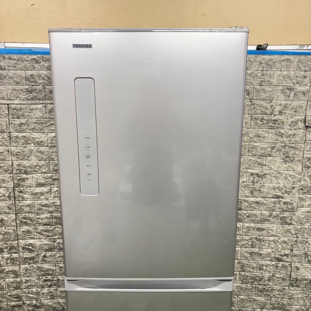 372 冷蔵庫　大型　右開き　400L強　自動製氷機付　保証込　格安　大人気