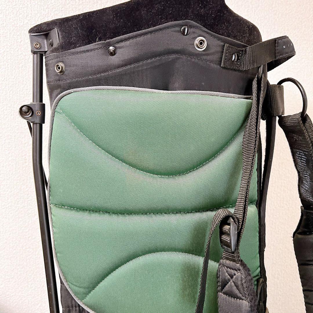 希少 ナイキ ゴルフスタンドキャディバッググリーン 8.5型〜9型4分割フード付