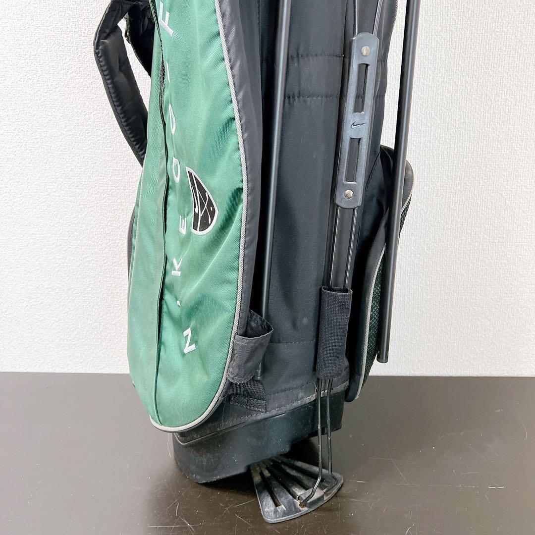 希少 ナイキ ゴルフスタンドキャディバッググリーン 8.5型〜9型4分割フード付