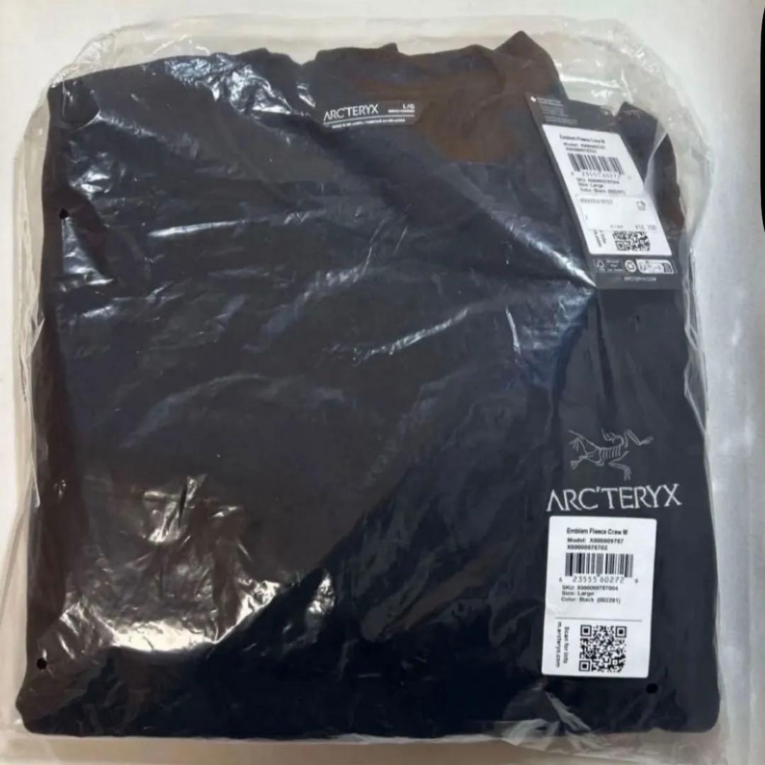 ARC'TERYX アークテリクス エンブレム フリースクルー トレーナー黒