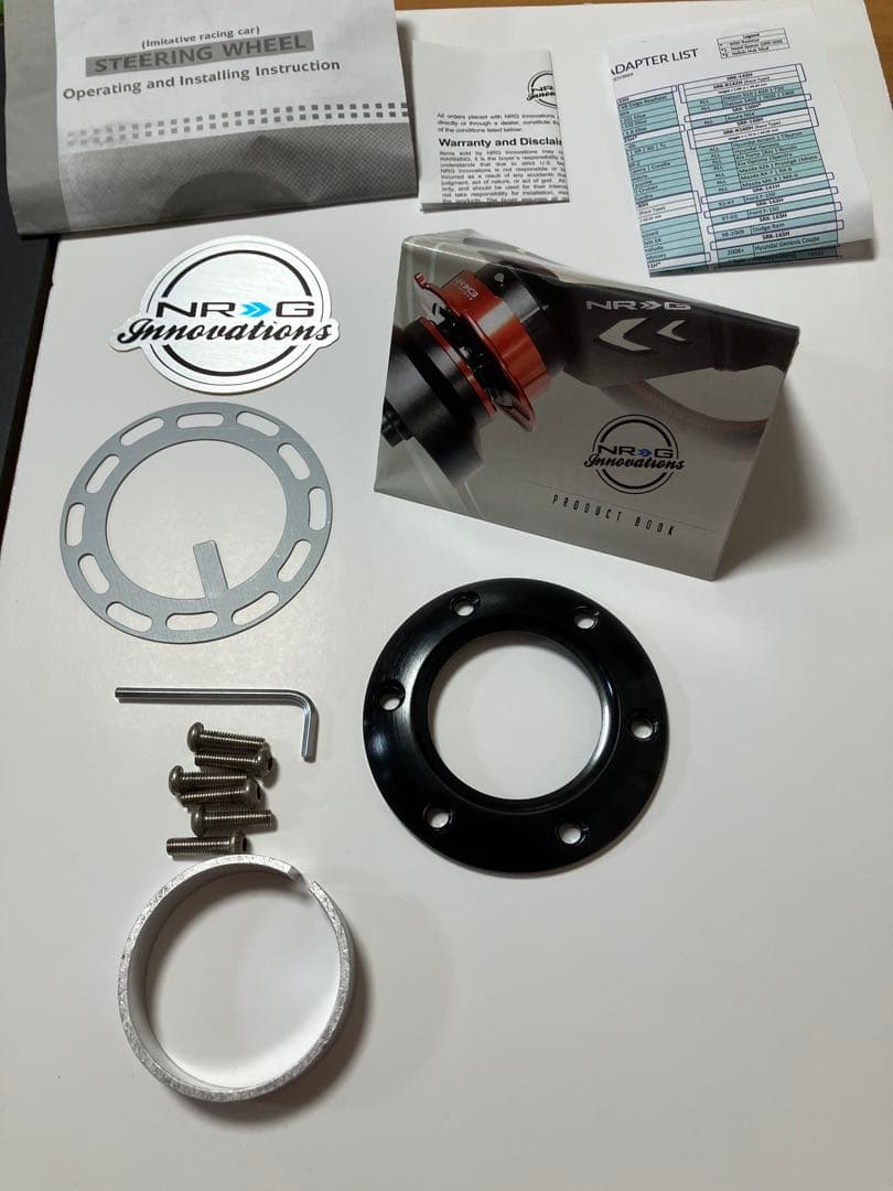 ぴ*こ様 NRG ステアリングクイックリリース レッド　競技用？レンチン音