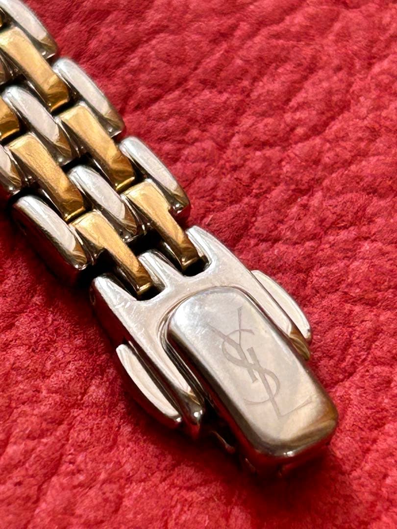 YSLイブサンローラン レディースクオーツ 稼働品 新品電池交換済み