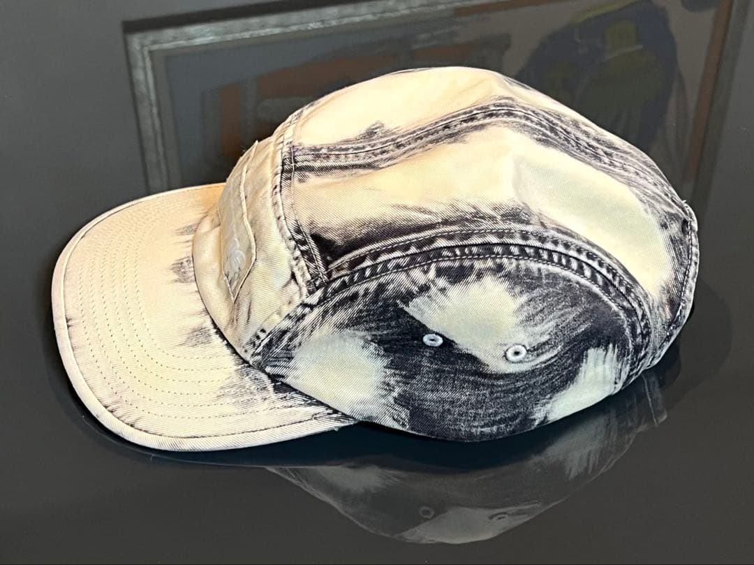 SUPREME BleachedChinoCampCapBlackキャップ