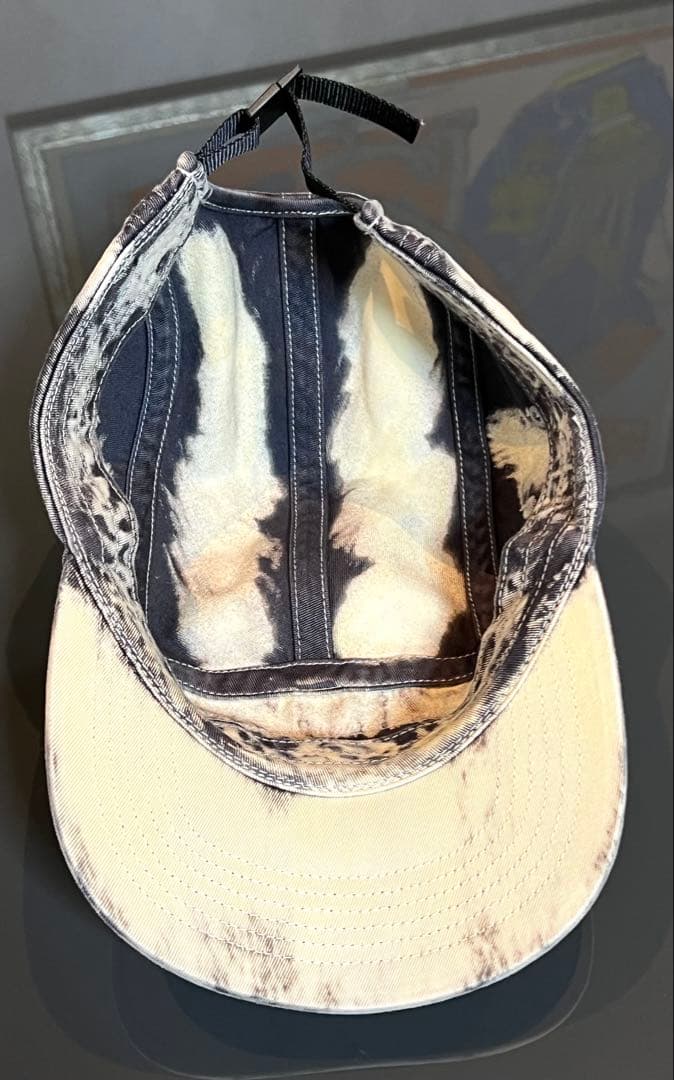 SUPREME BleachedChinoCampCapBlackキャップ