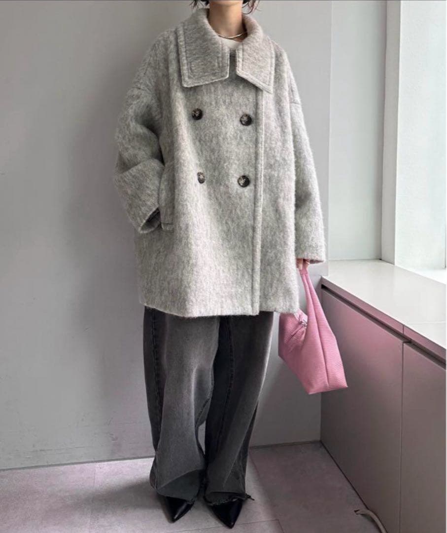 【美品】COLLAGE GALLARDAGALANTE シャギーコート