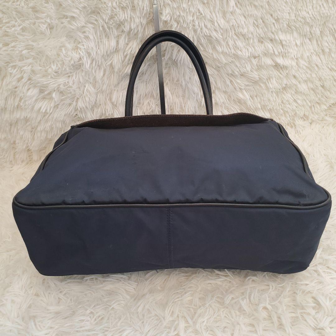 ⭐良品⭐Felisi トートバッグ 14-20DS ネイビー×ブラック メンズ