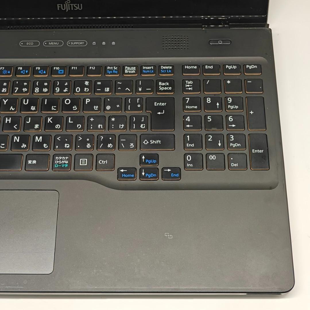 【富士通】AH77 高速i7 SSD256GB 16GB ブラック ノートPC