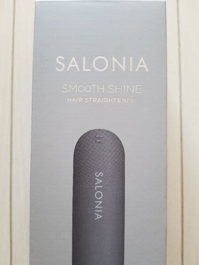新品☆サロニアのスムースシャインストレートヘアアイロン♪グレー　24mm