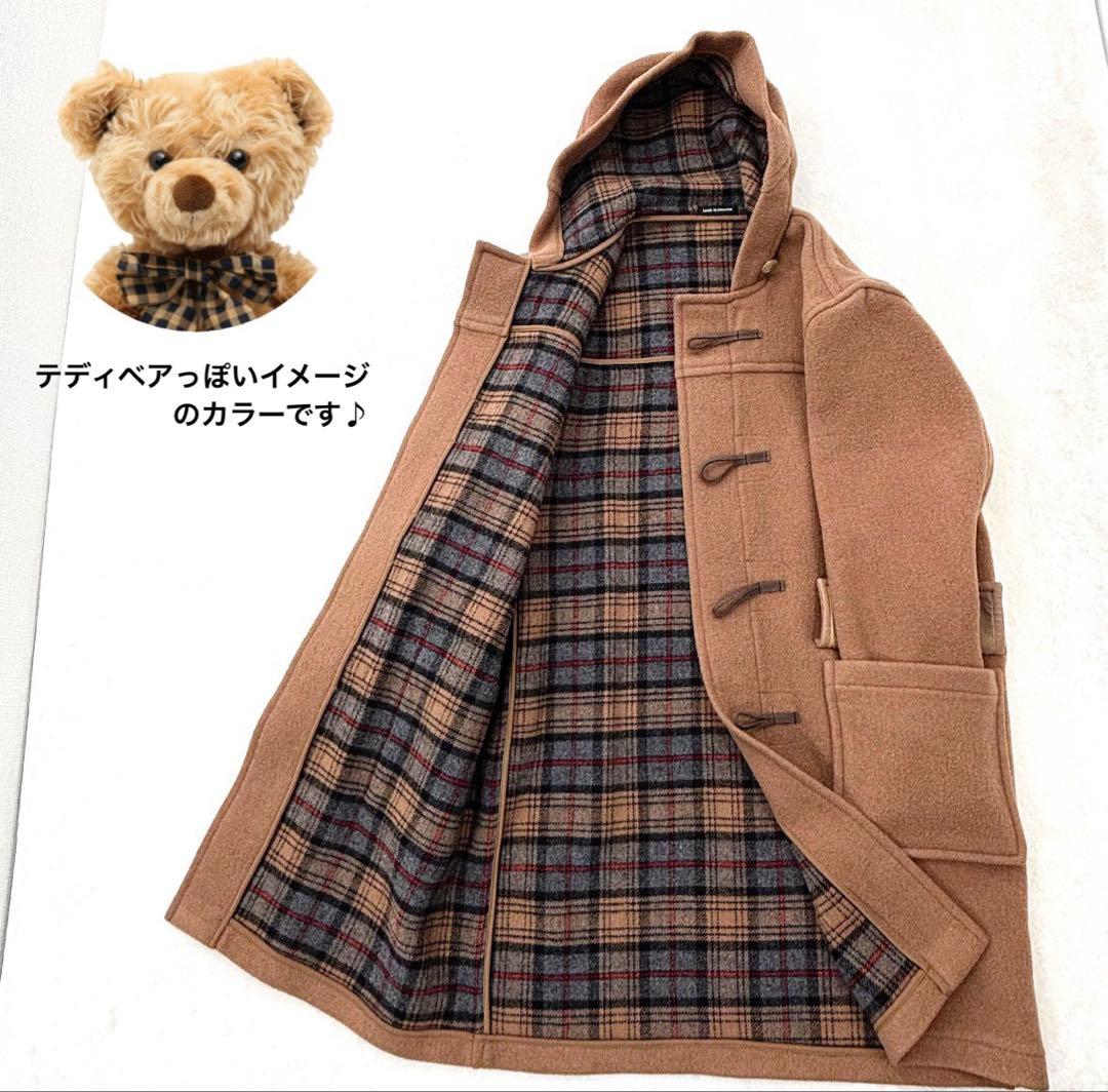 美品　バーバリーズ　ダッフルコート　メンズ　レディース　ダブルフェイス　チェック