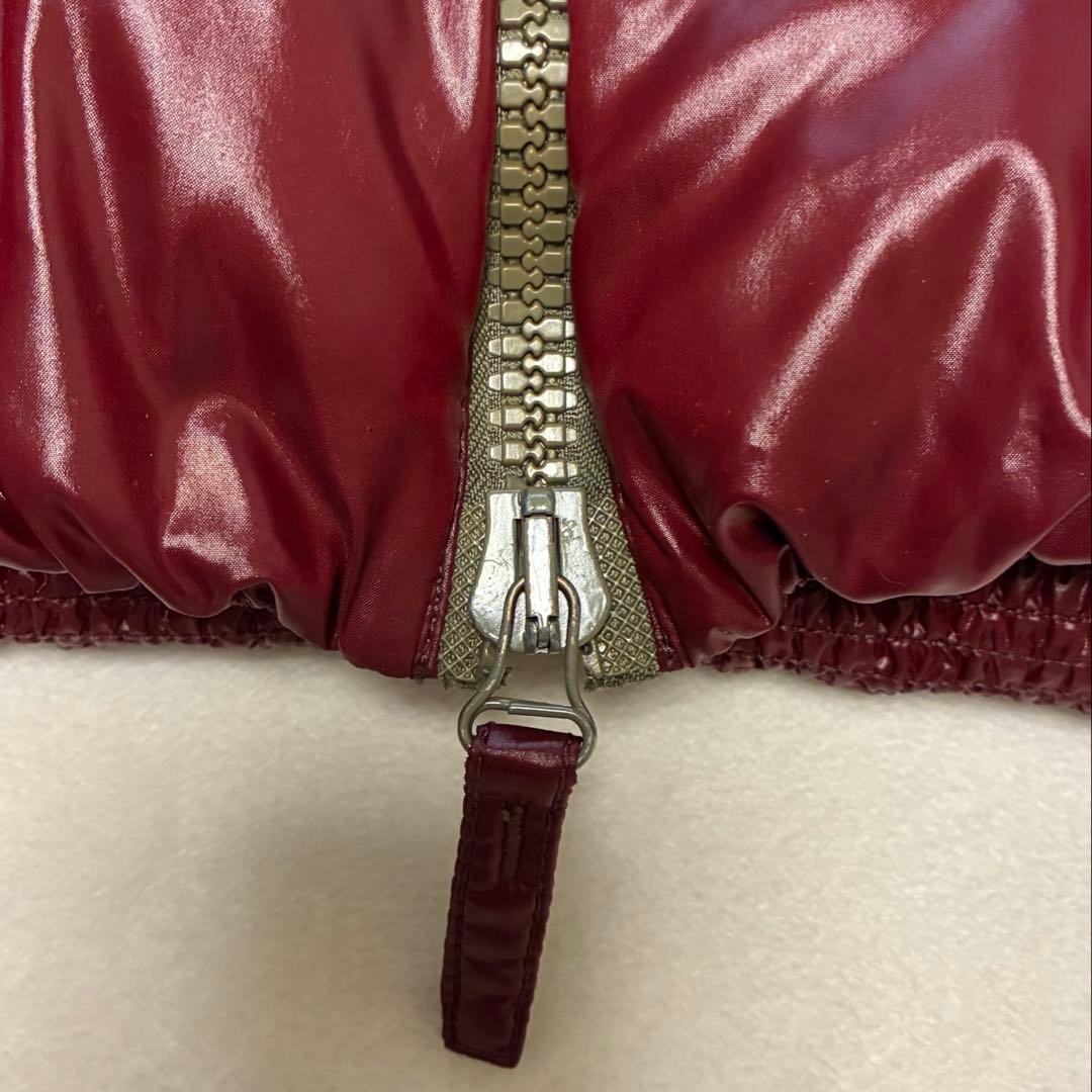 DUVETIKA デュベティカ　46 バーガンディ フード付きダウンジャケット