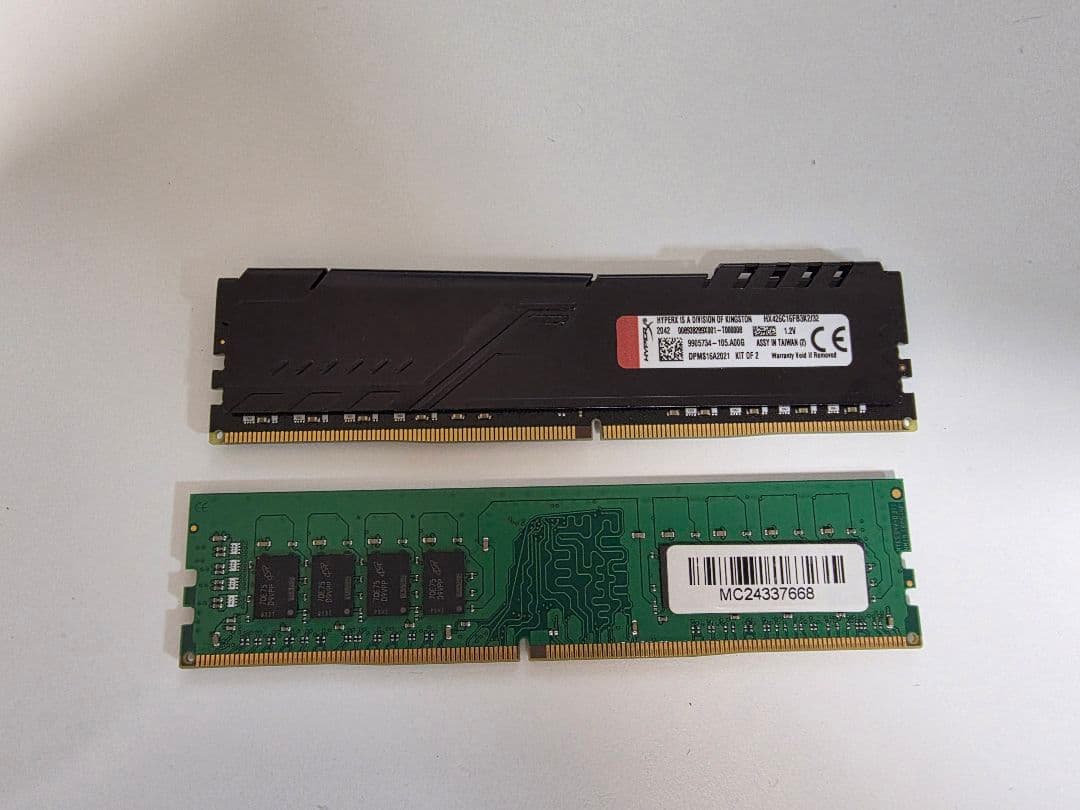 DDR4メモリー16G×2枚 合計32G