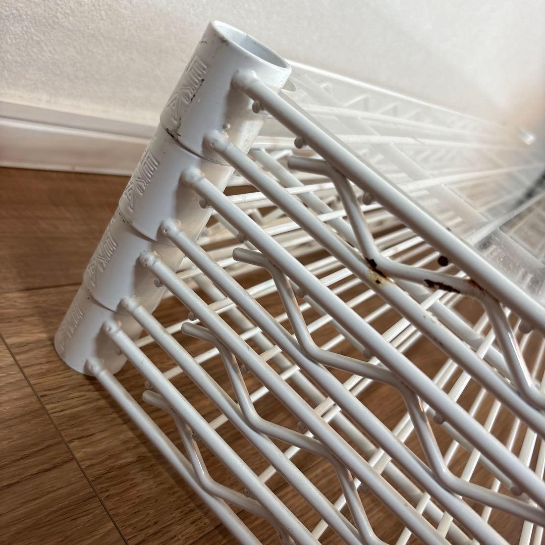 ホームエレクター シェルフ 4段 棚 幅90×奥行45×高さ100cm 白