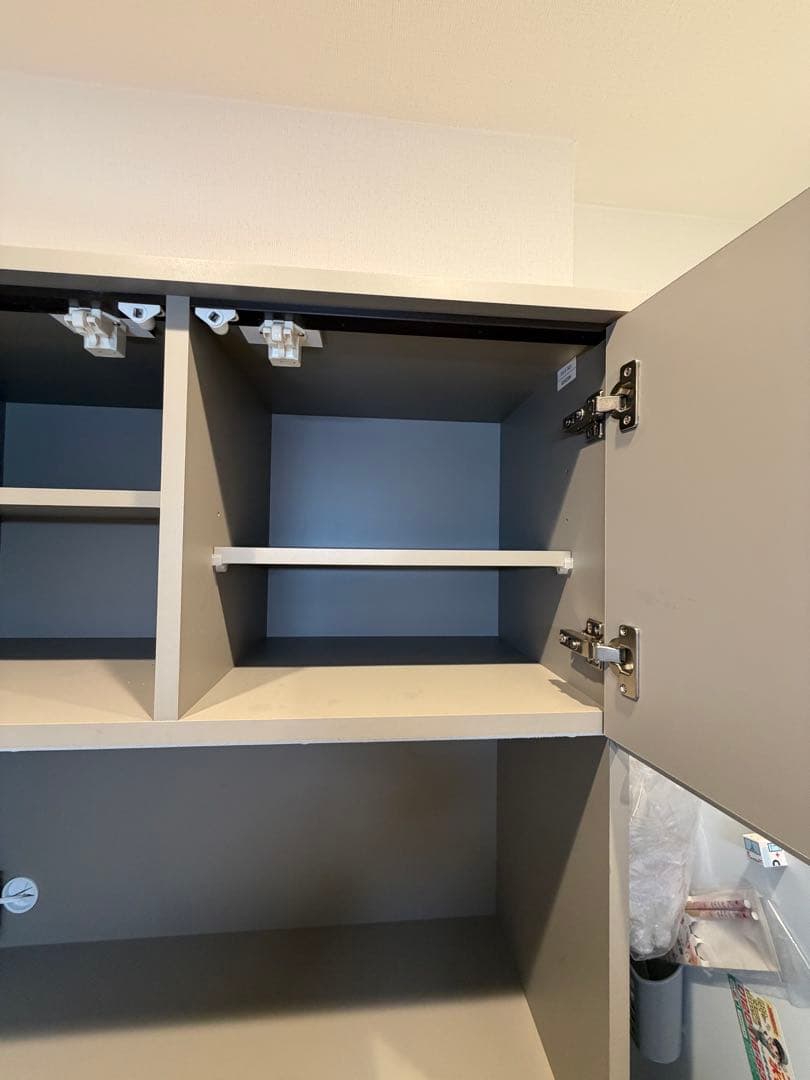 【最終値引き】グレー キッチン収納 食器棚