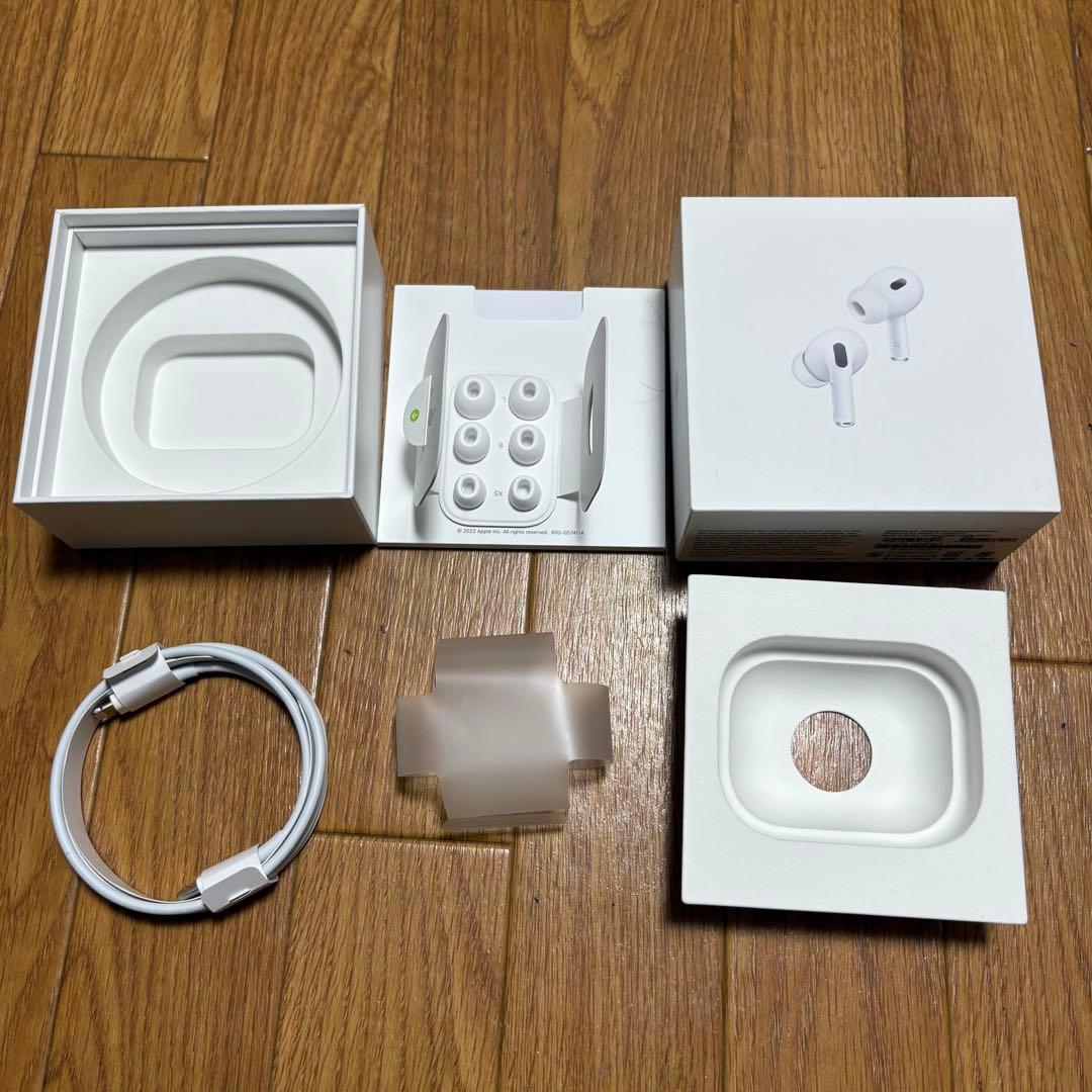 【箱、付属品あり】 AirPods Pro 2 ホワイト ライトニング仕様