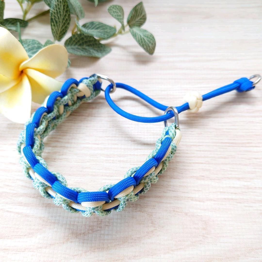 パラコード首輪❥太め❥ハーフチョーク　№034