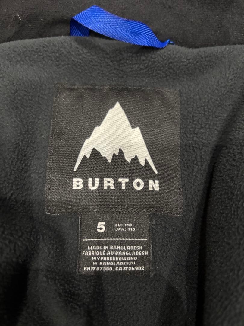 Burton 子ども スノーボードウェア　セット　キッズ 5T 110cm