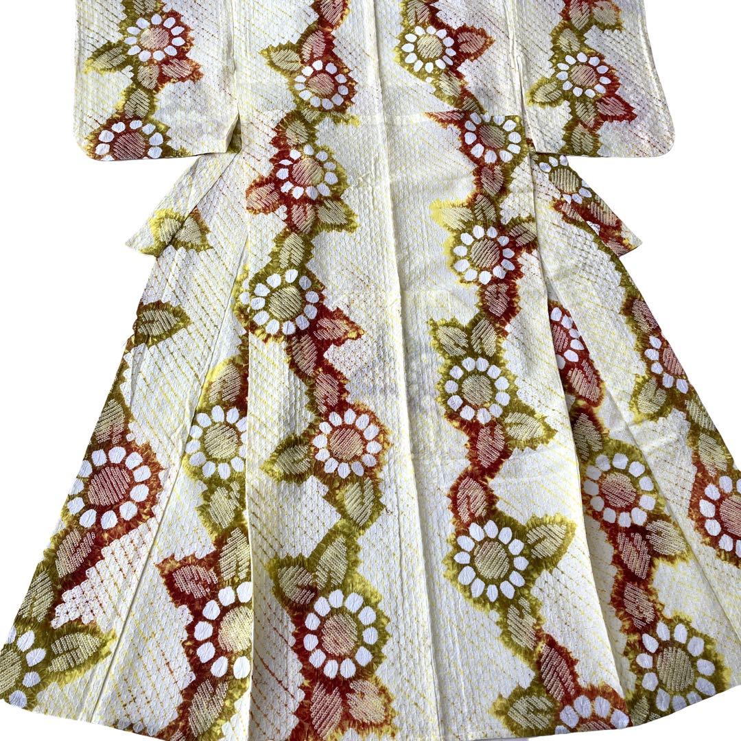 未使用品　有松絞り　絞り染め　絞り浴衣　NO33