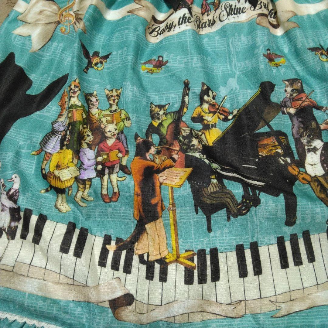 BABY Meow Meow Symphony柄ベビードールジャンパースカート