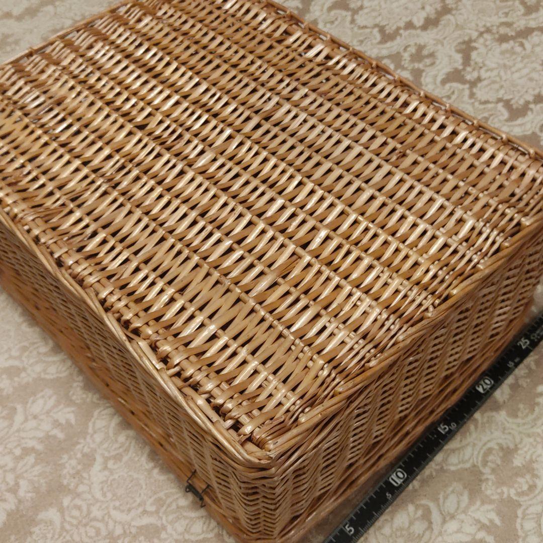 アンティーク　籠　ピクニック　キャンプ　レア　当時物