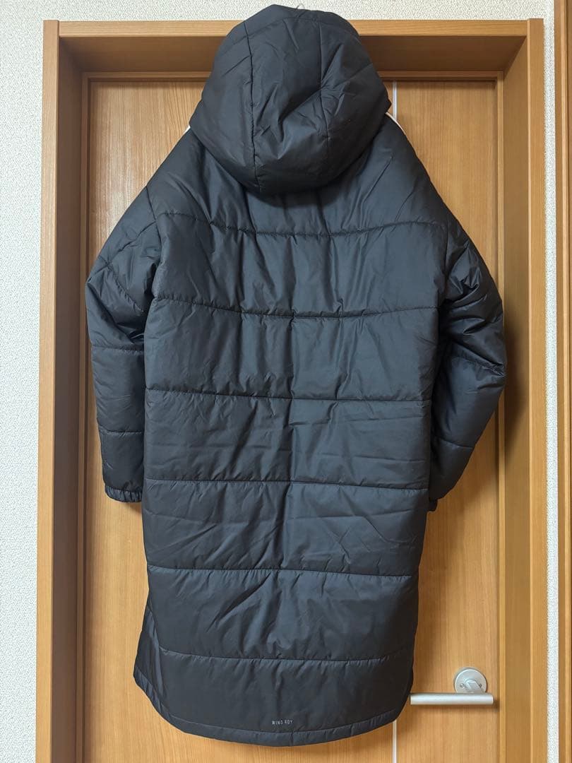 ☆新品☆adidas フード付きベンチコート 黒 ジュニア 150cm