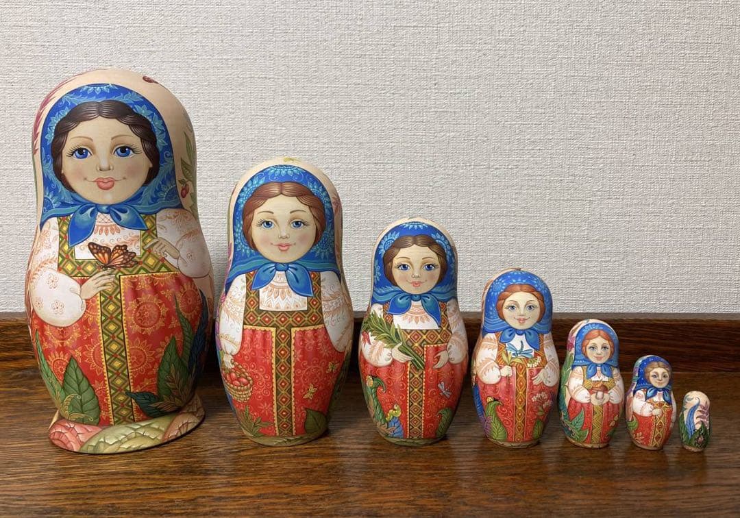 ロシア雑貨☆ファンタジーマトリョーシカ(7P)コブロフ工房
