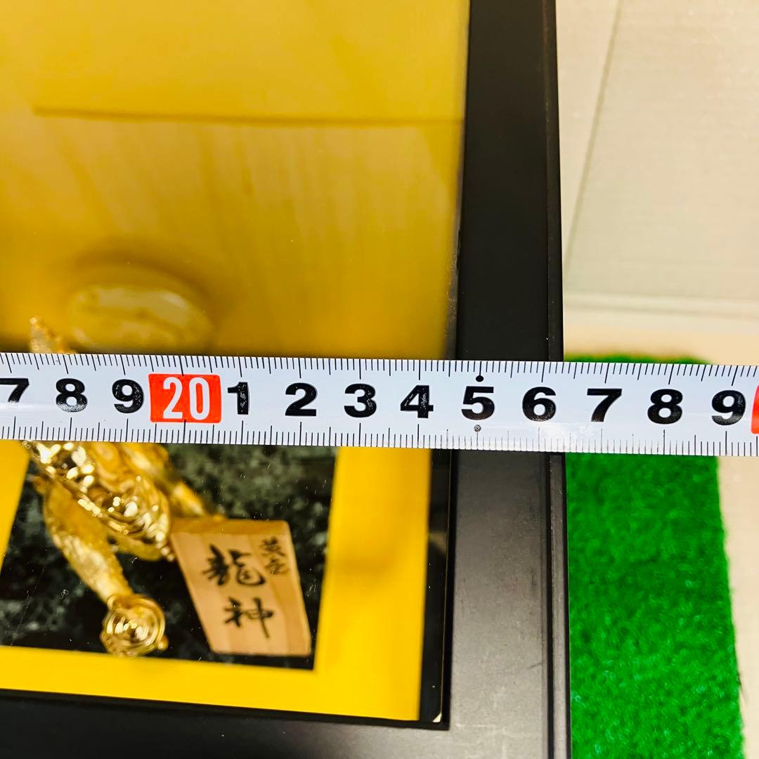 高岡銅器 竹中銅器 24KGP 黄金 龍神 鋳銅製 大理石台座 ケース付