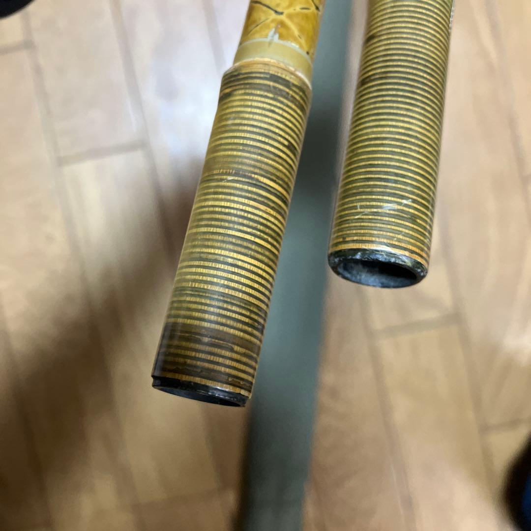 希少　シマノ 朱紋峰 飛ぬけ 竿掛 二本物 2本物 ヘラ竿 へら竿 ヘラブナ竿