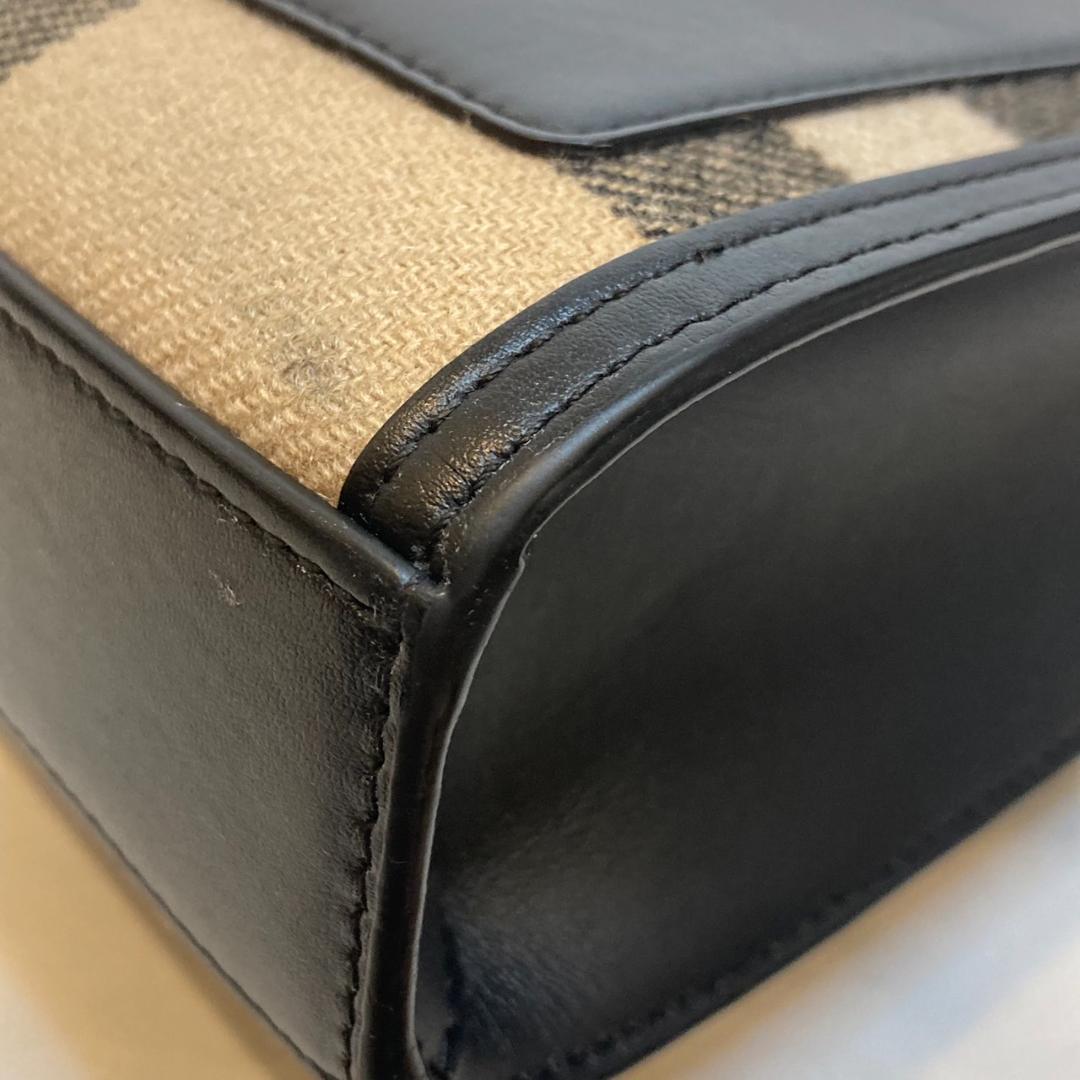 バーバリー ミニポケットバッグ カシミヤ 2Way チェック