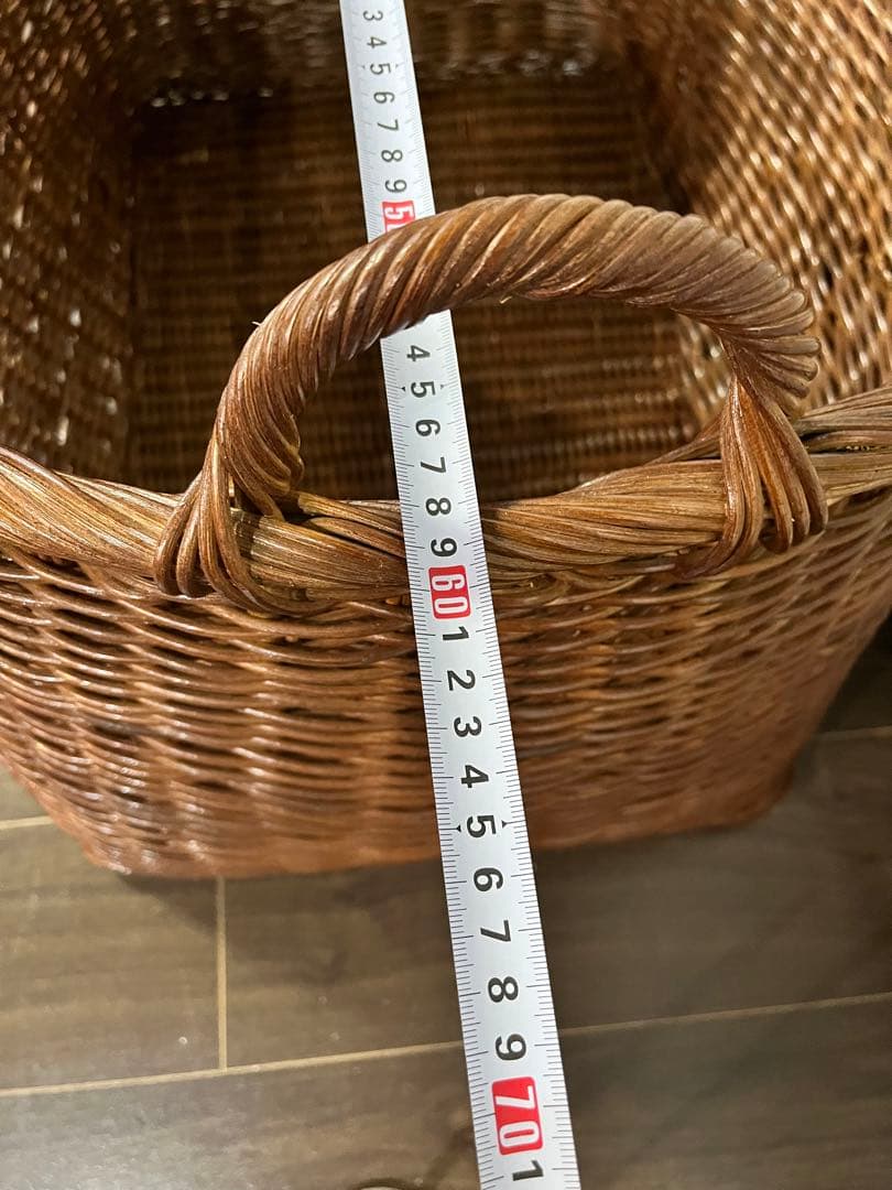 大きいかご　3点セット　籐のかご　ラタン