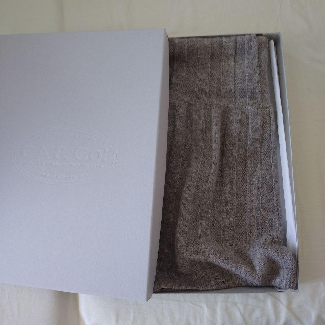 CA & Co. カシミヤ ネックウォーマー グレー