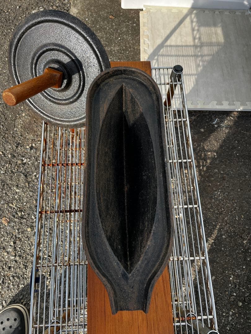 古道具！薬研(やげん) 薬剤　漢方薬　すり潰し道具