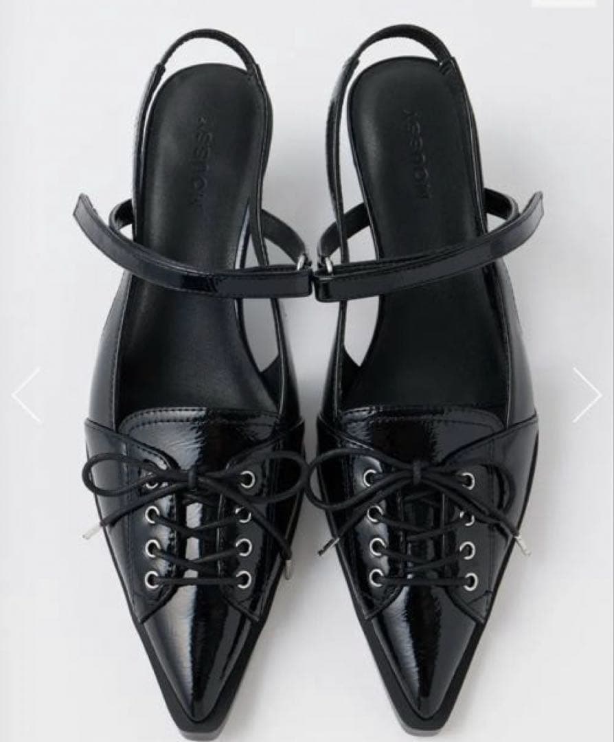 LACE UP SLING BACK ミュール