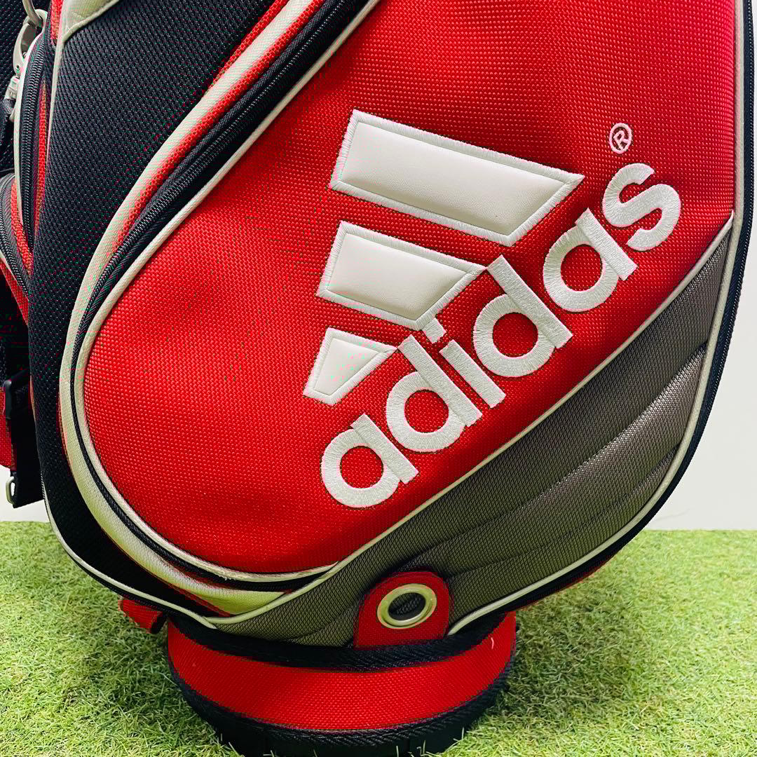 adidas アディダス ゴルフ キャディバッグ 赤黒