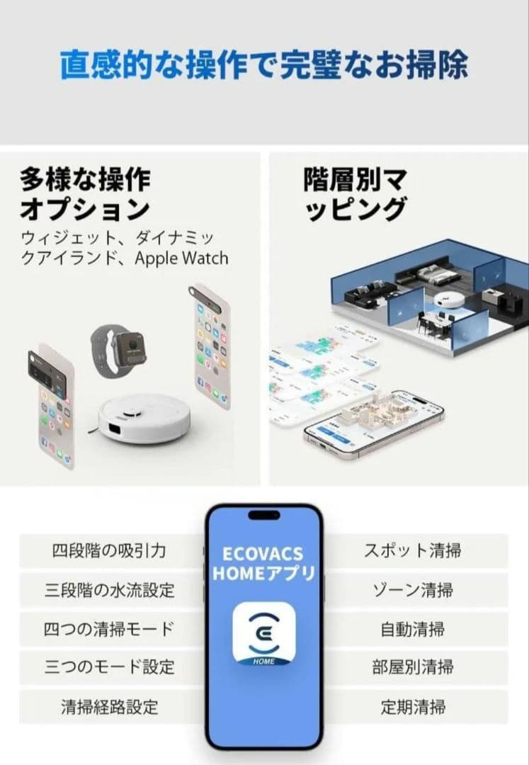 ECOVACS DEEBOT N30 Pro OMNI ロボット掃除機