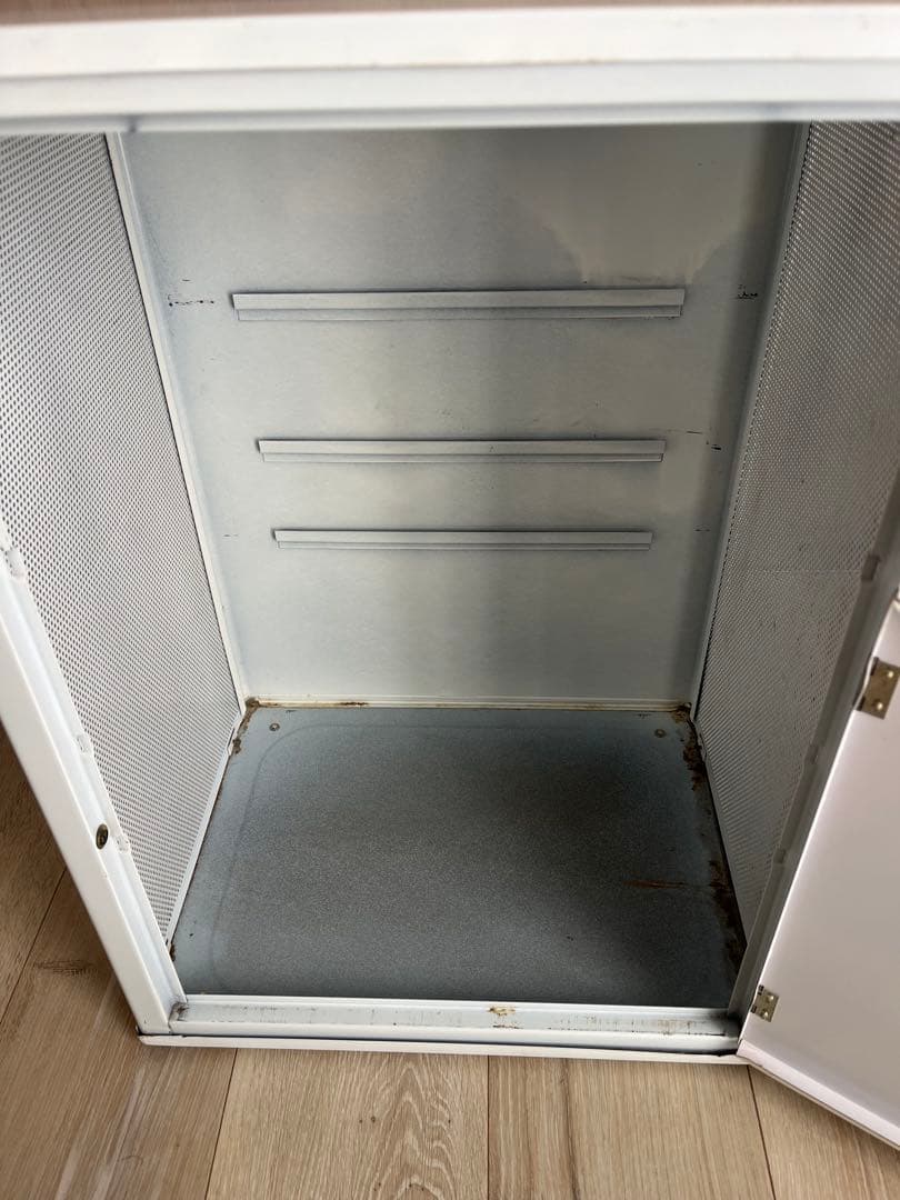 昭和レトロ　食品蚊帳　花柄　スチール　HOPE