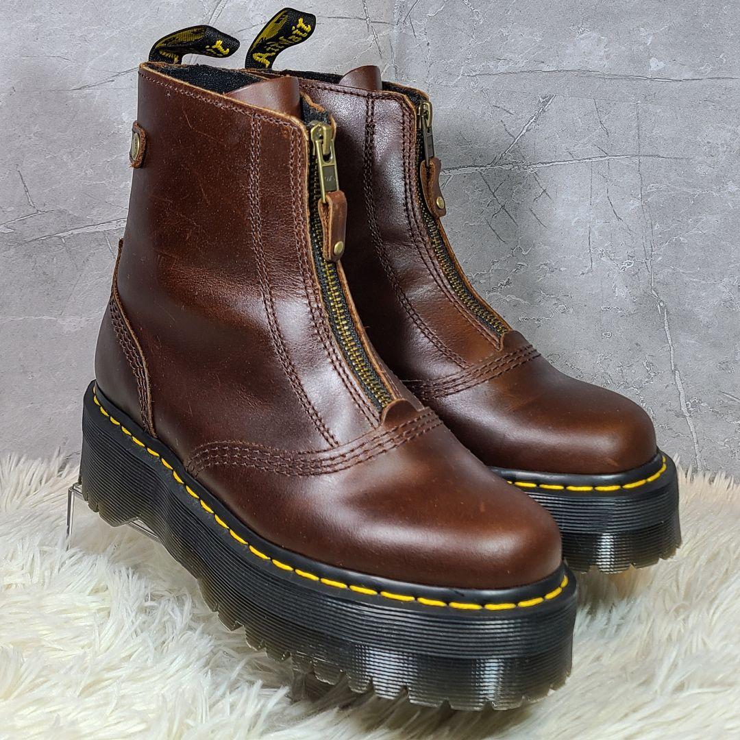 【Dr.Martens】JETTA　ジェッタ　フロントジップブーツ　ダブルソール
