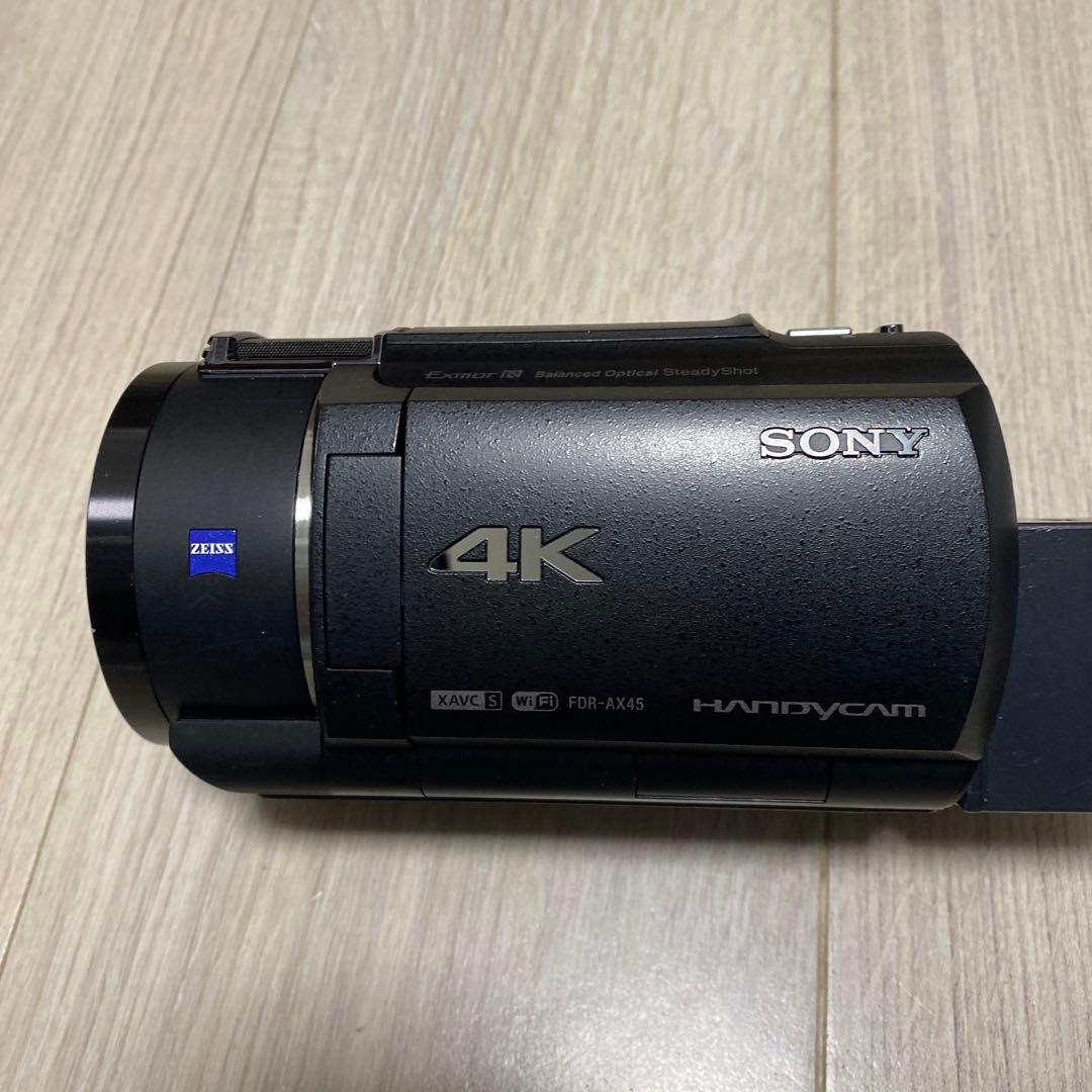 SONY FDR-AX45 4Kビデオカメラ 本体と付属品と箱