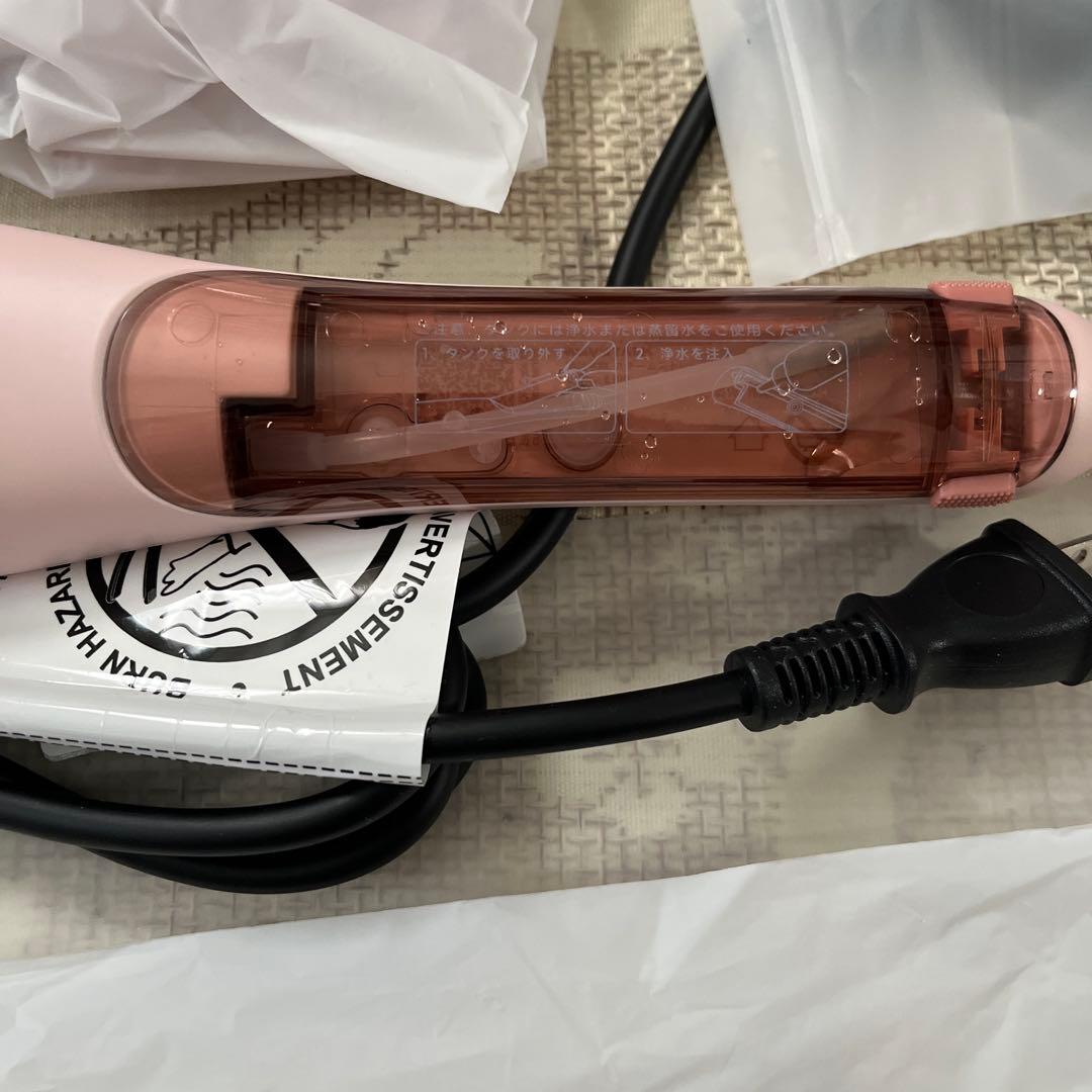 WAVYTALK ブラシヘアアイロン ピンク