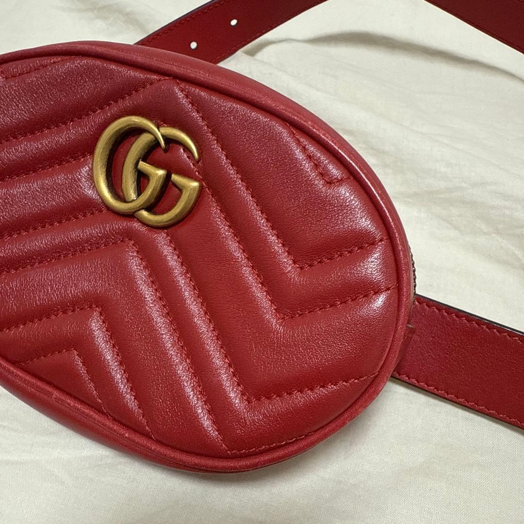 GUCCI グッチ GGマーモント ベルトバッグ ボディバッグ