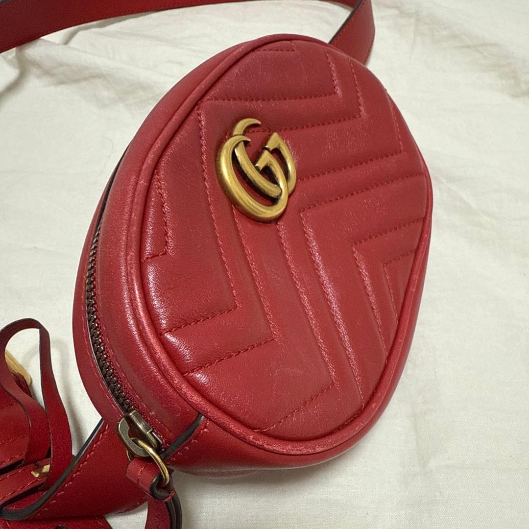 GUCCI グッチ GGマーモント ベルトバッグ ボディバッグ